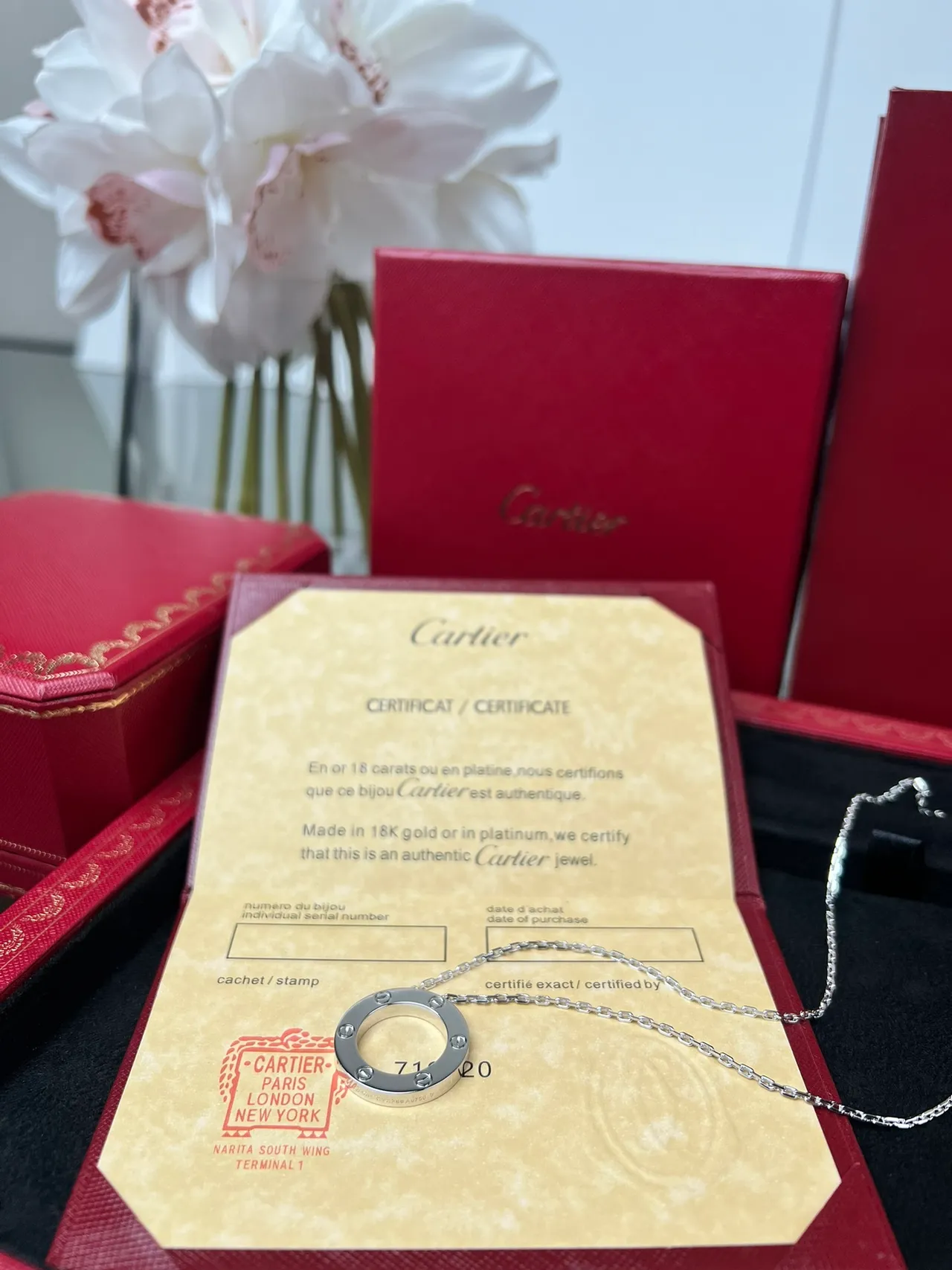 Cartier Juste un Clou قلادة فضية دائرية 7