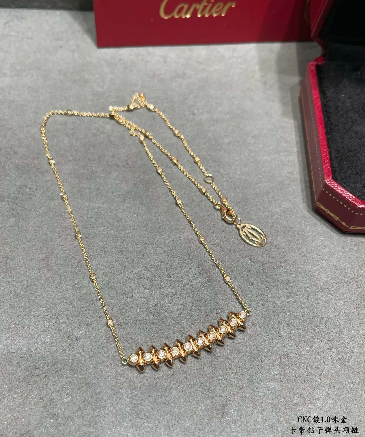 Cartier Juste un Clou Collier à pendentif avec barre à picots 5
