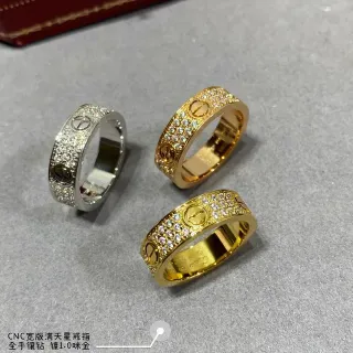 Cartier Juste un Clou Wide Band Pavé Diamond Ring