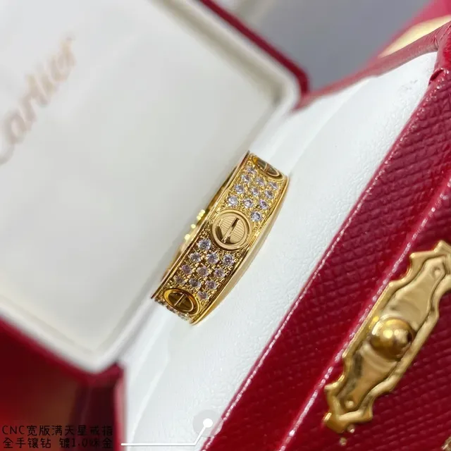 Cartier Juste un Clou Large Bande Bague Pavé Diamants 2