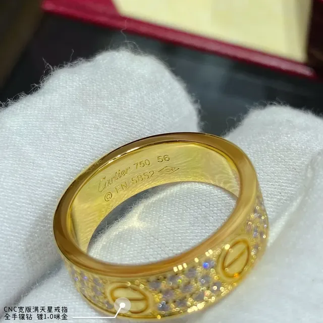 Cartier Juste un Clou Large Bande Bague Pavé Diamants 3