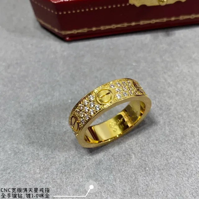Cartier Juste un Clou Large Bande Bague Pavé Diamants 4
