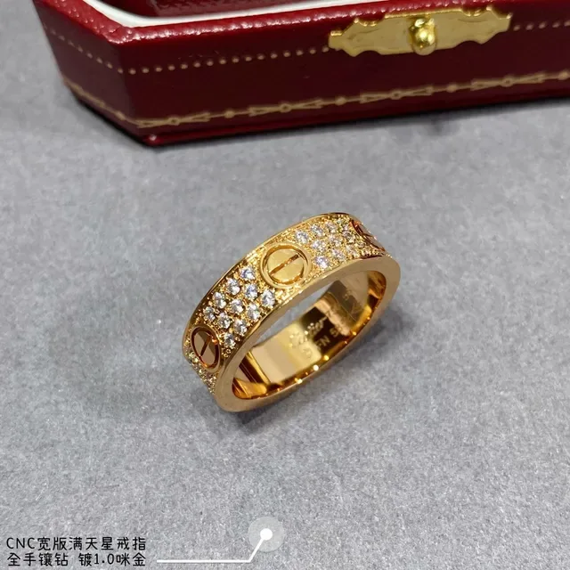 Cartier Juste un Clou Large Bande Bague Pavé Diamants 5