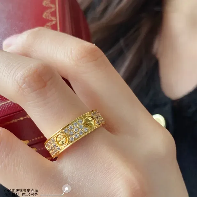 Cartier Juste un Clou Large Bande Bague Pavé Diamants 9
