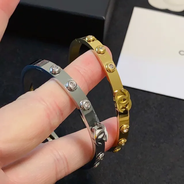 Cartier Love Bracelet rigide transparent doré Motif à vis 3