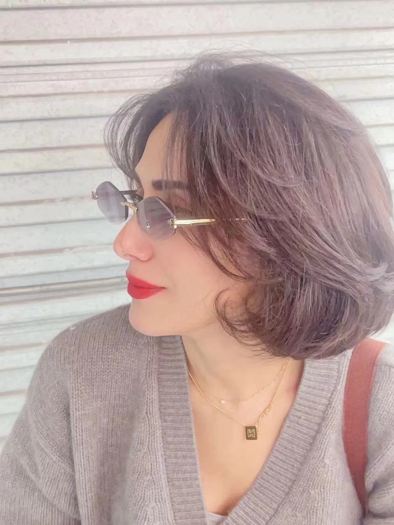 Cartier Panthère de Cartier lunettes de soleil dégradées gris sans bord 5