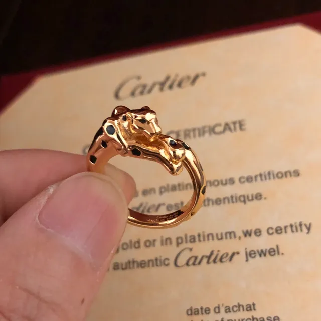 Colar Cartier Panthère Ouro Motivo Pantera Preta Amarelo 6