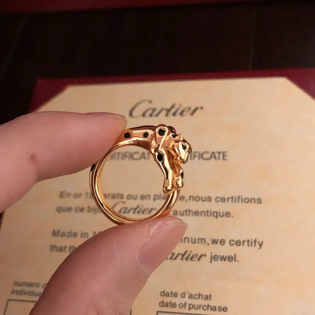 Colar Cartier Panthère Ouro Motivo Pantera Preta Amarelo 7
