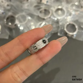 Cartier Silver Black Pavé-Set Dual-Nail Motif Jewelry