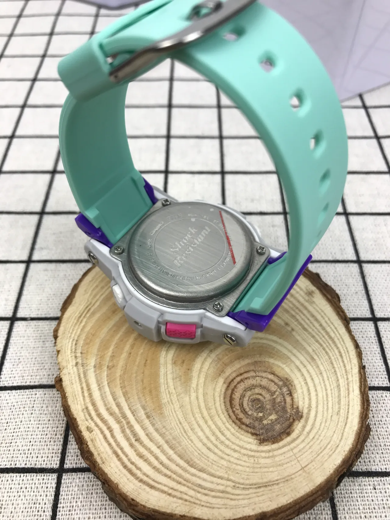 Casio Baby-G Gray Green Rugged Analog-Digital Tide Graph Functionality Watch 2