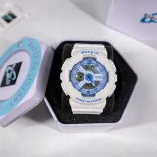 Casio Baby-G White and Light Blue Analog-Digital Sports Watch
