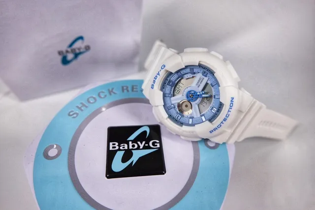 Casio Baby-G White and Light Blue Analog-Digital Sports Watch 6
