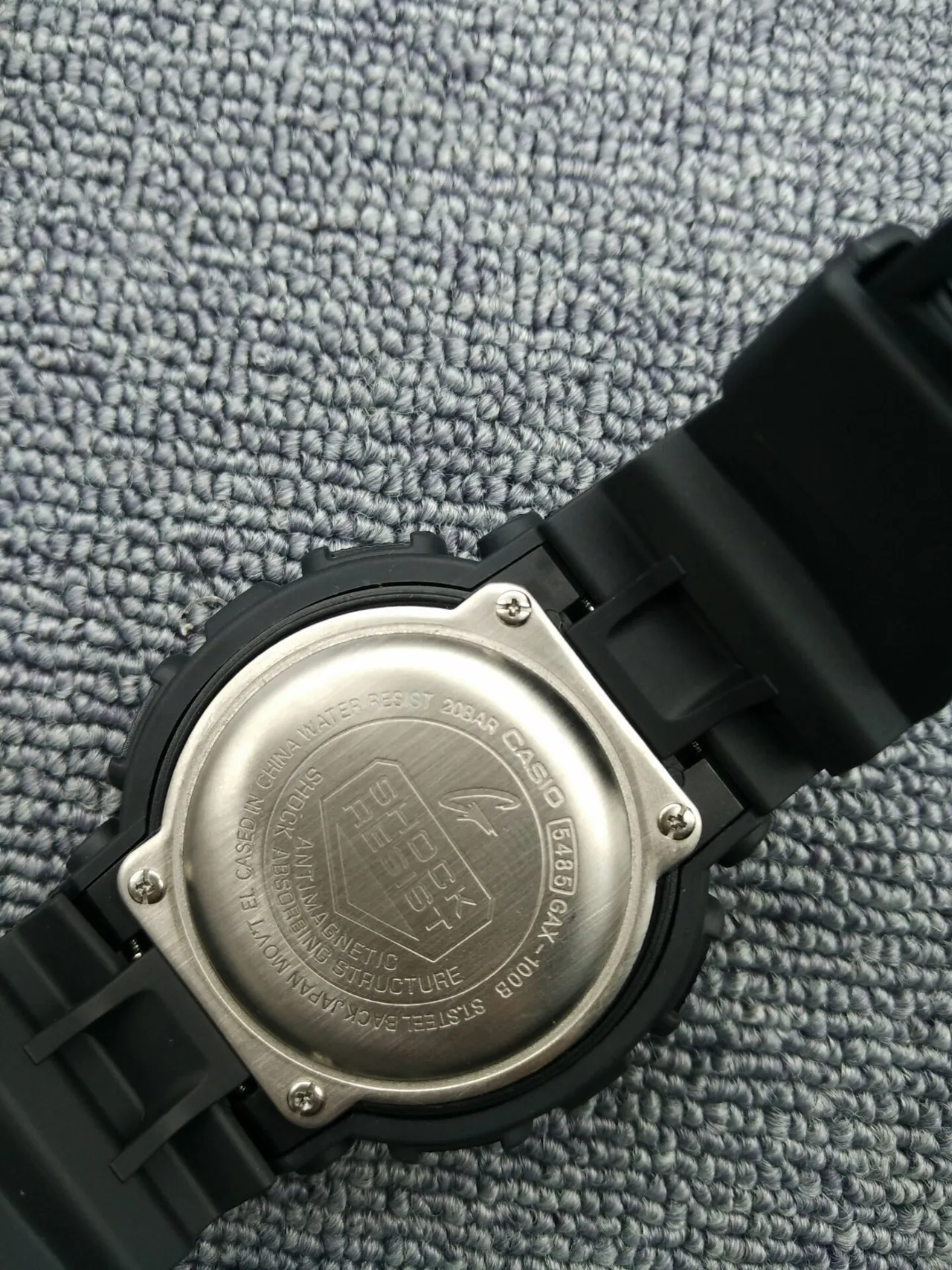 Casio Black Gold Rugged Resin Construction Octagonal Bezel Watch 9