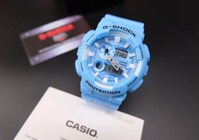 Casio Blue White Light Resin Analog-Digital Display Watch 2