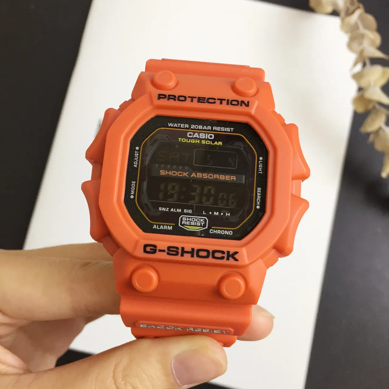 Casio G-Shock DW-5600 Orange Rugged Sports Watch 6