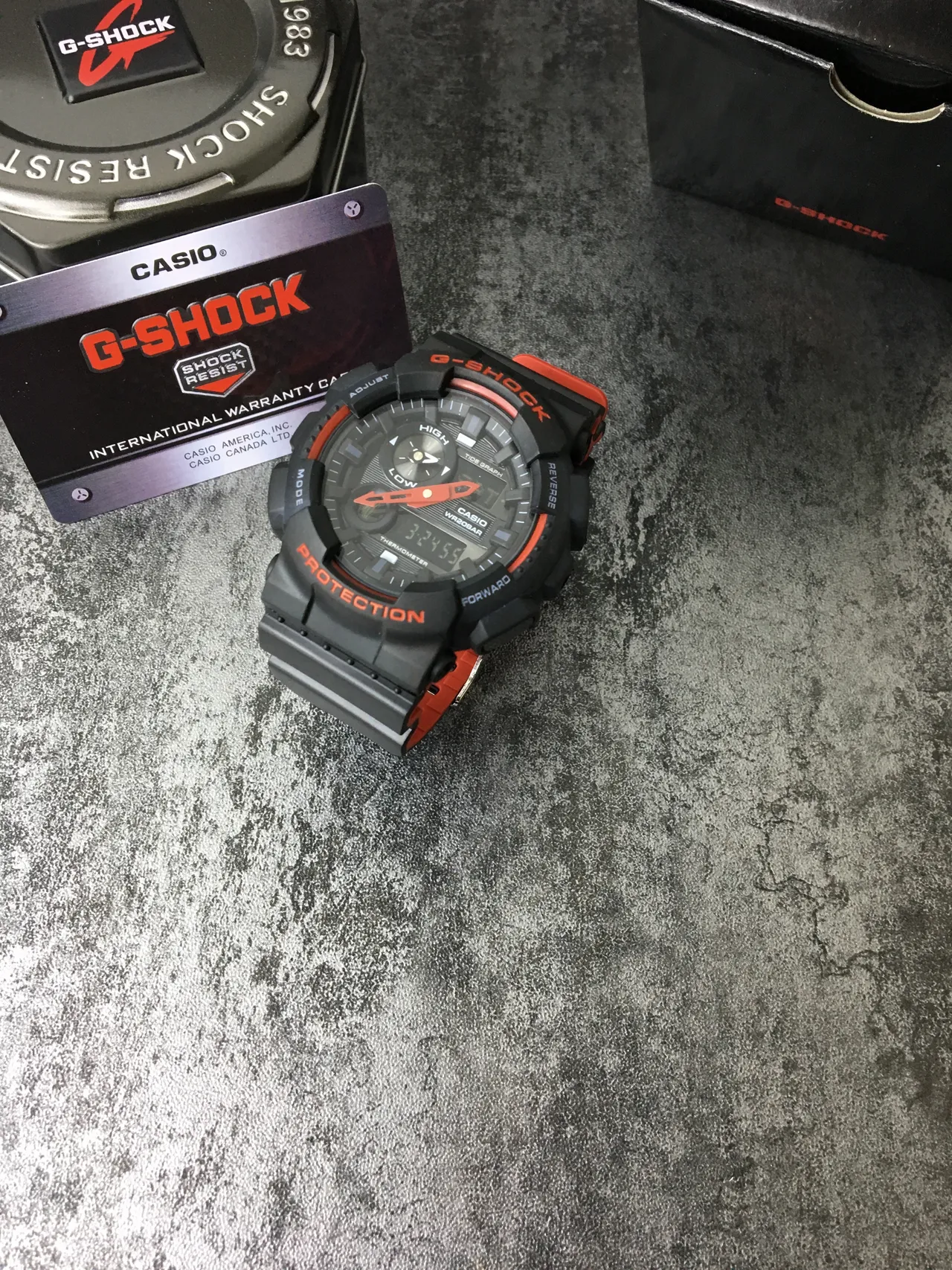 Casio G-Shock GA-100 Black and Orange Sports Watch 6
