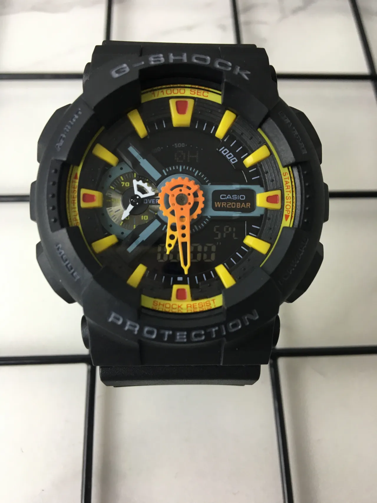 Casio G-Shock GA-100 Noir Jaune Orange Montre de Sport 3
