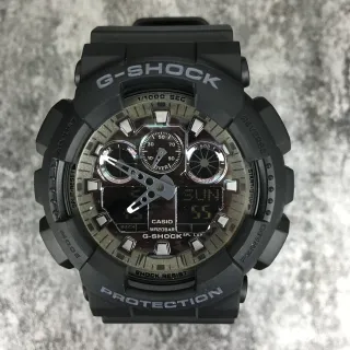 Casio G-Shock GA-100 Reloj Deportivo de Resina Negro Mate