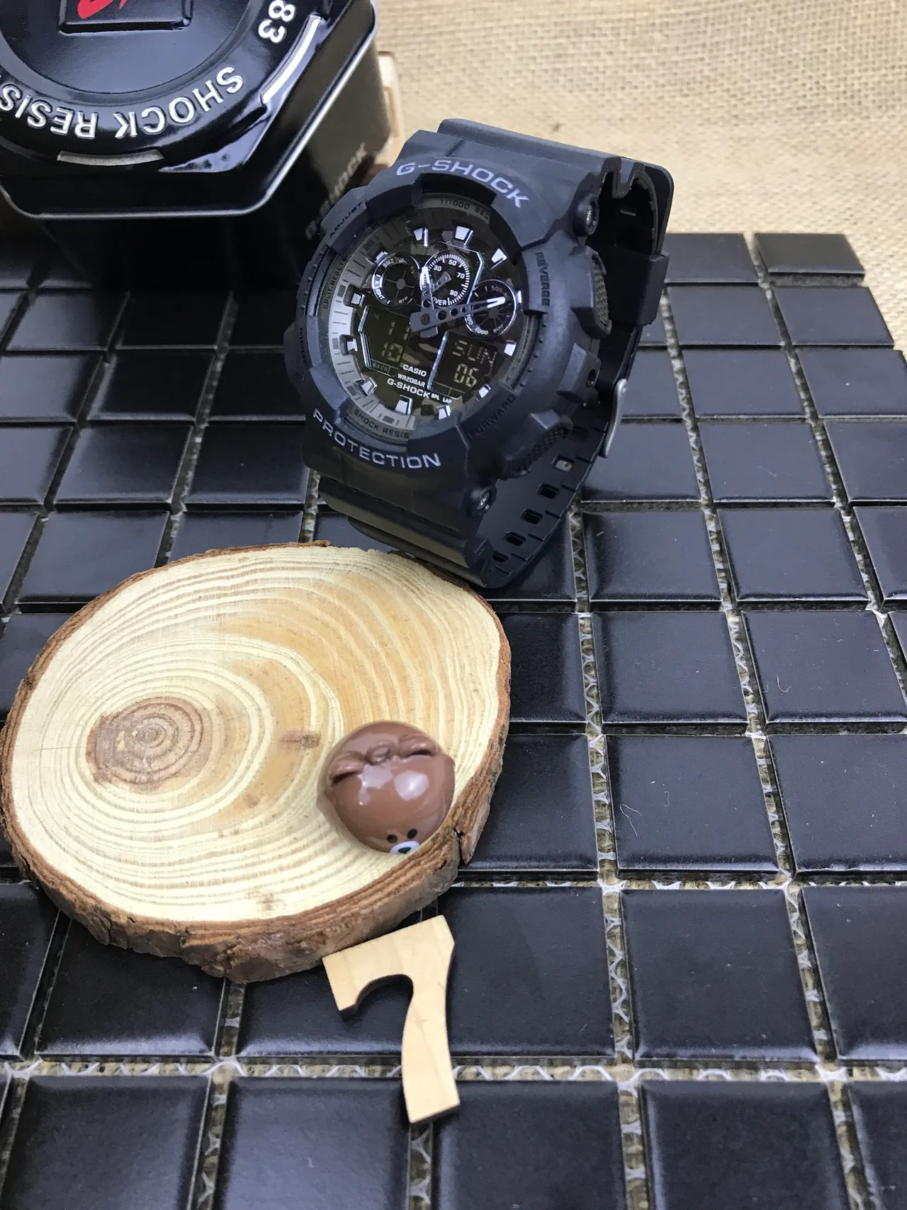 Casio G-Shock GA-100 Montre Sport en Résine Noire Mate 12