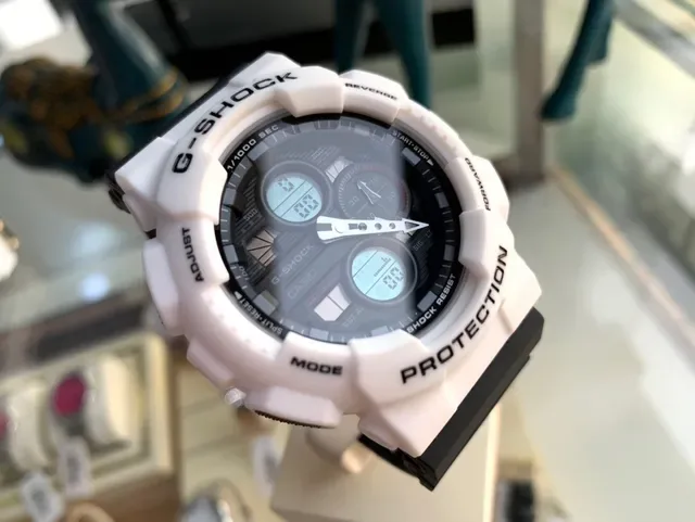 Casio G-Shock GA-100 সাদা ও কালো স্পোর্টস ওয়াচ 6