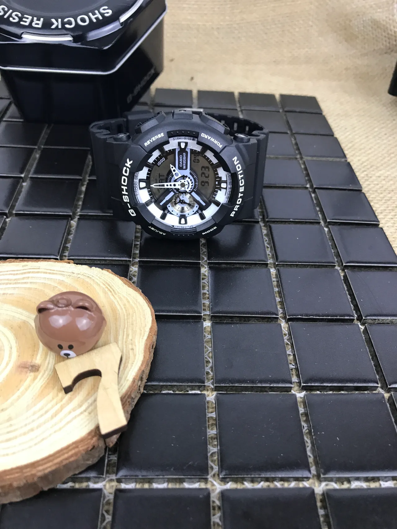 Casio G-Shock GA-110 Black and White Sports Watch 8