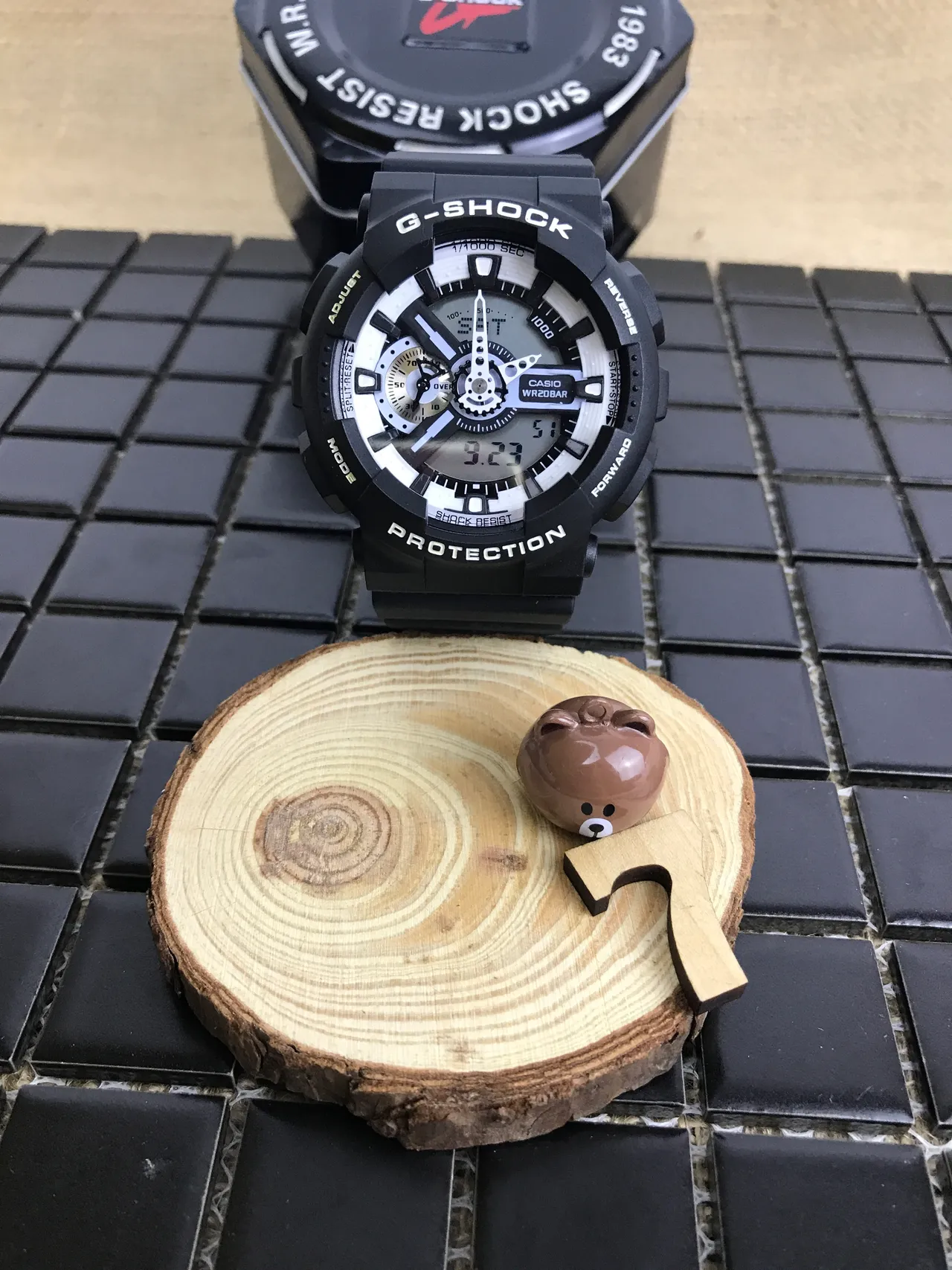 Casio G-Shock GA-110 Black and White Sports Watch 10