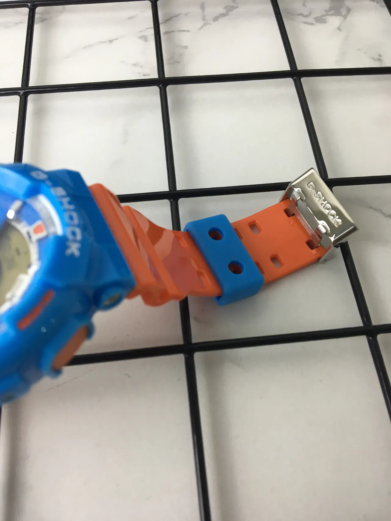 Casio G-Shock GA-110 Blue and Orange Sports Watch 4