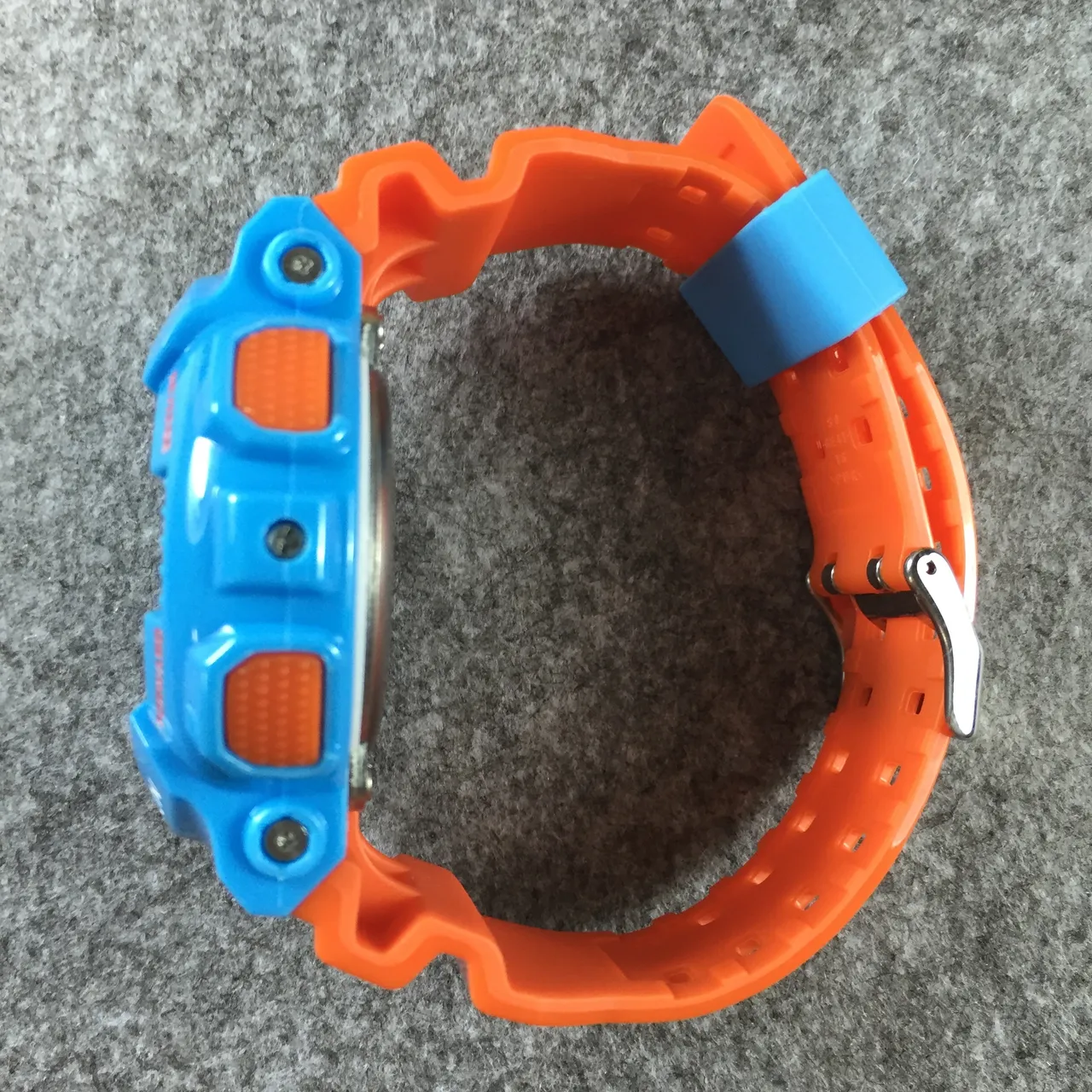 Casio G-Shock GA-110 Blue and Orange Sports Watch 10