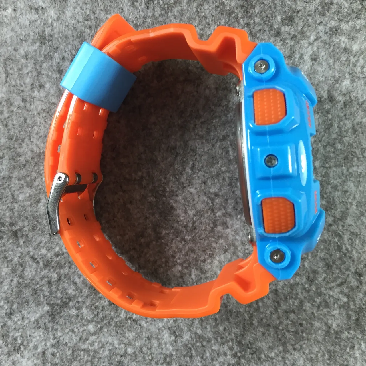 Casio G-Shock GA-110 Blue and Orange Sports Watch 11