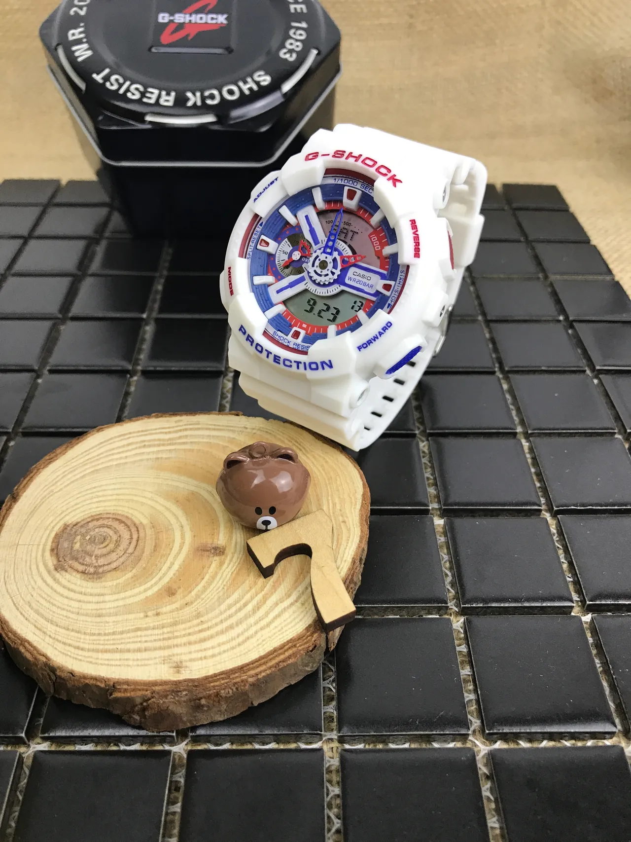 Casio G-Shock GA-110 White Red Blue Sports Watch 16