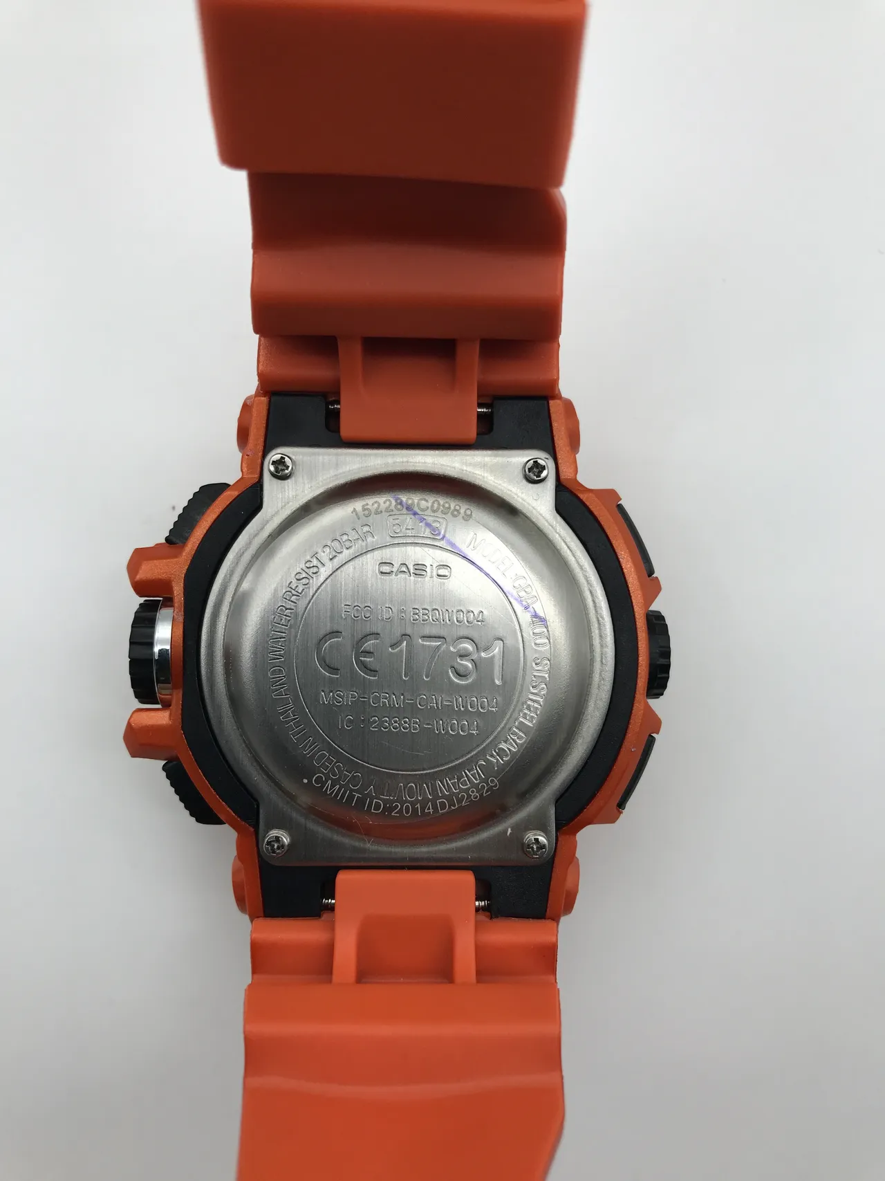 Casio G-Shock GA-2100 Bluetooth Orange Sports Watch 6