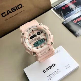 Casio G-Shock GA-2100 وردي باستيل ساعة رياضية تناظرية-رقمية
