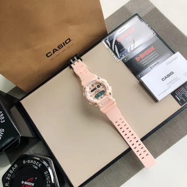 Casio G-Shock GA-2100 Rose Pastel Montre Sportive Analogique-Digitale 9