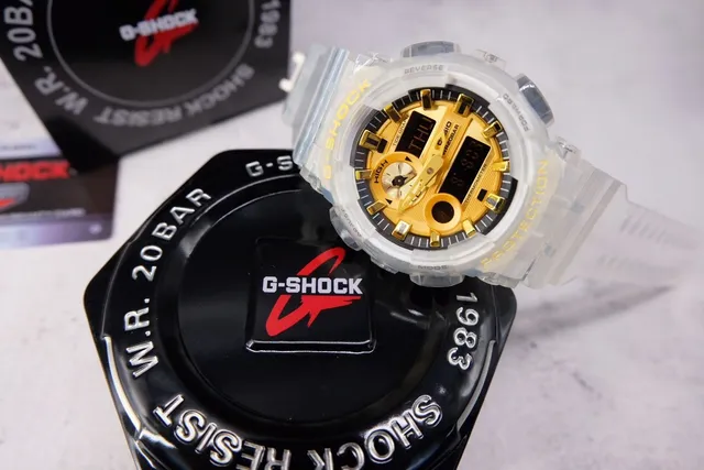 Casio G-Shock GA-2100 Boîtier en Résine Transparente Dorée Cadran Montre 4