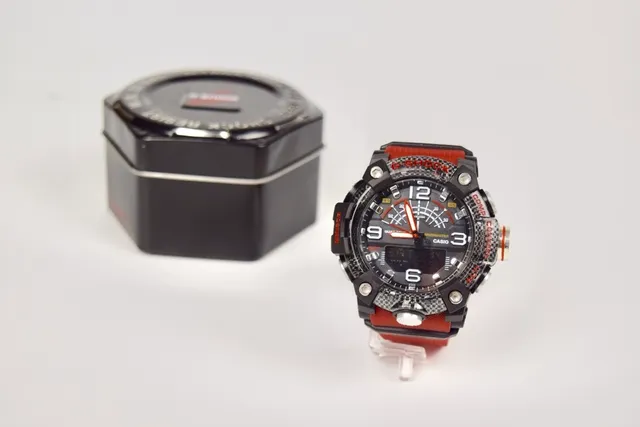 Casio G-Shock Mudmaster fibre de carbone et montre sportive rouge 5