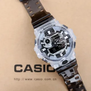 Casio G-Shock ساعة رياضية شفافة راتنج أسود