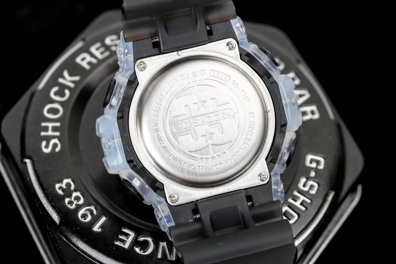 Casio G-Shock Relógio Esportivo em Resina Transparente Preta 6