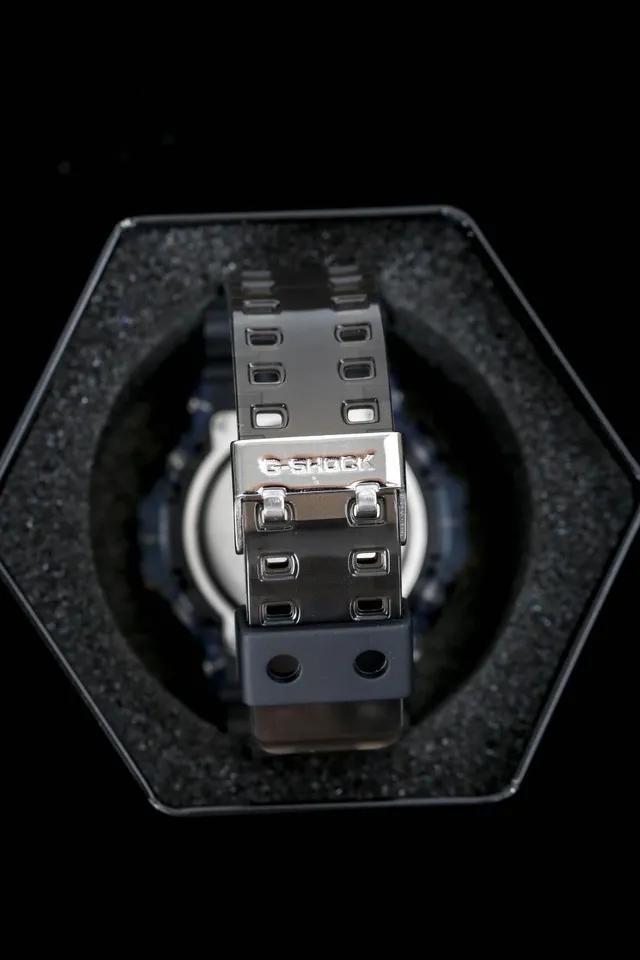 Casio G-Shock Relógio Esportivo em Resina Transparente Preta 7