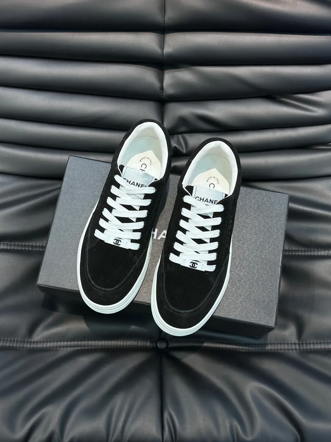 Chanel Black Suede Lifestyle Sneakers 2