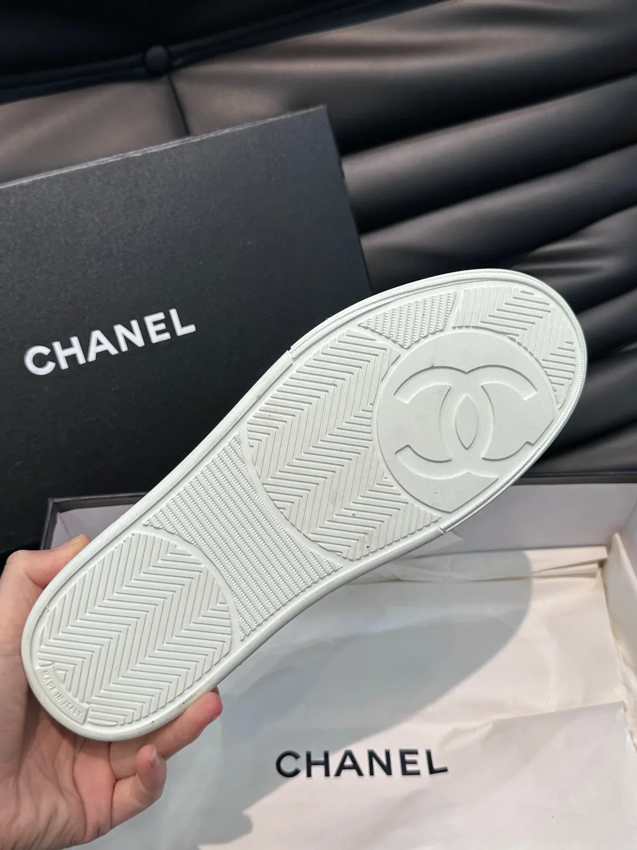 Chanel Black Suede Lifestyle Sneakers 9