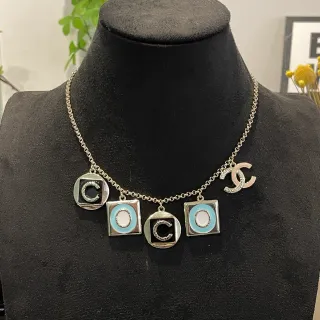 Chanel Coco Charm Enamel Necklace