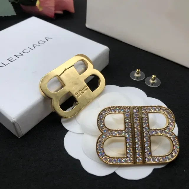 Chanel Gold Transparent Crystal-Pavé Earrings 4
