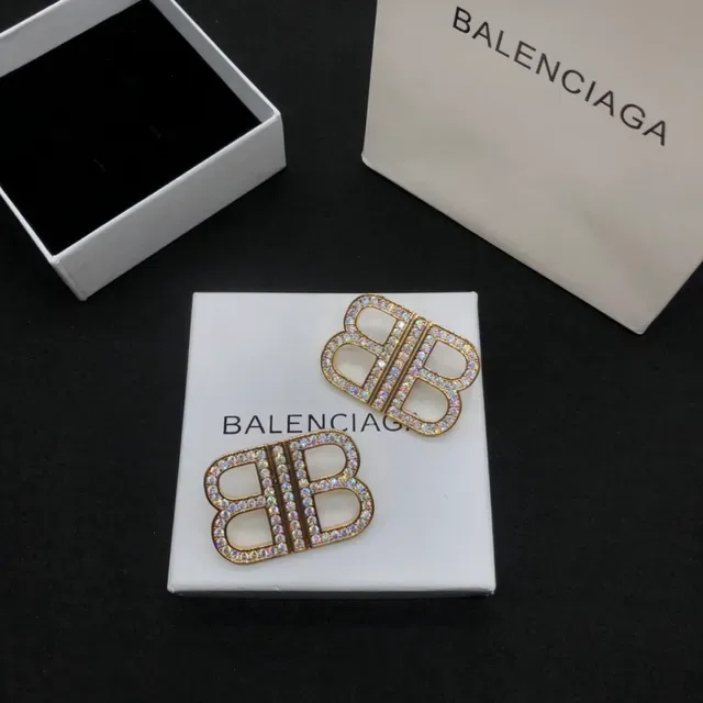 Chanel Gold Transparent Crystal-Pavé Earrings 5
