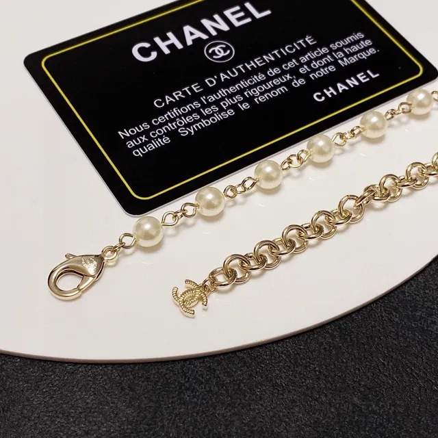 Chanel Pearl and Gemstone CC Logo Necklace 6