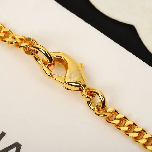Collier Chanel Perles Cultivées Chaîne Curb-Link Or Beige Pendentif Unique 2