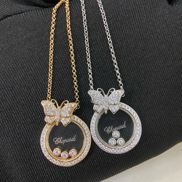 Chopard Collier Papillon Heureux Pavé Diamant Rotatif 2