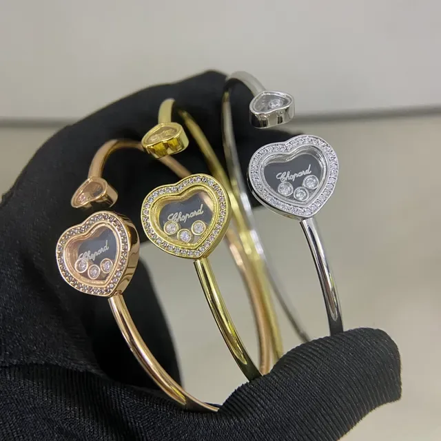 Chopard Happy Hearts Heart-Shaped Pavé Diamond Bracelet 2