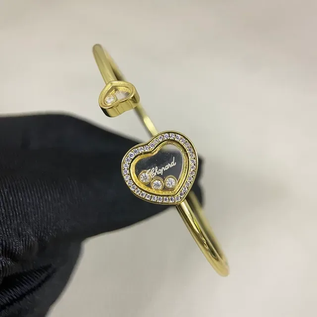 Chopard Happy Hearts Heart-Shaped Pavé Diamond Bracelet 4