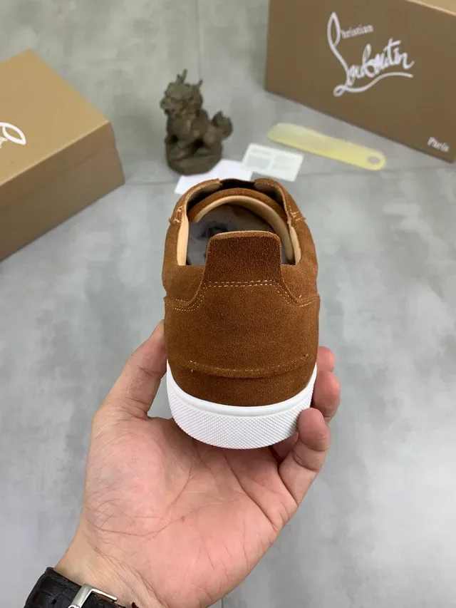 Christian Louboutin Suede Slip-On White Sole Lifestyle Sneakers 3