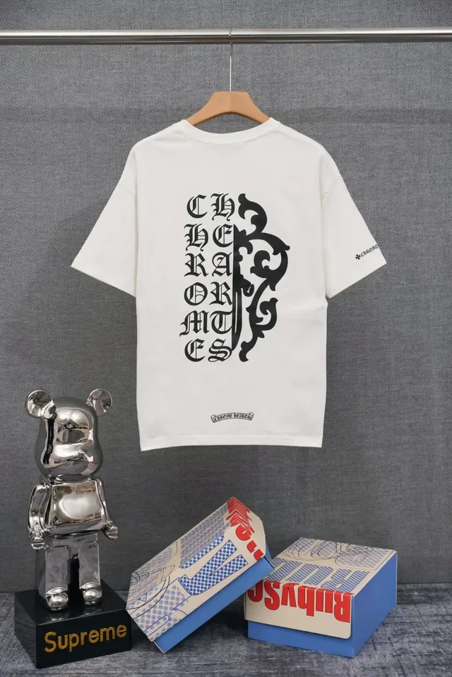 Chrome Hearts Crest Graphic White T-Shirt 2